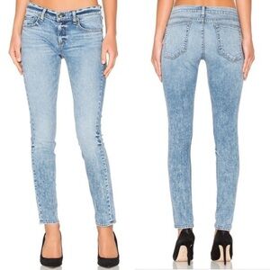 Rag & Bone Acid Blue Slim 10 Inch Dre Boyfriend Jeans EUC Size 26 W1590K510ACB